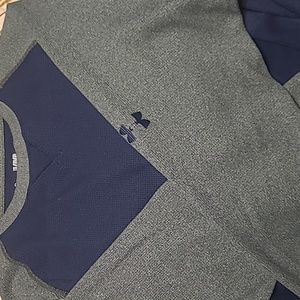 Mens Under Armour Waffle Raglan Undershirt Base Thermal Shirt